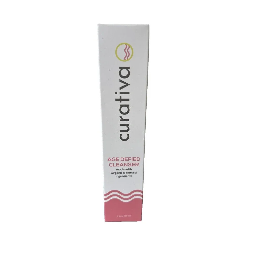 Curativa Bay Age Defied Facial Cleanser 4oz/ 120 ml NEW Sealed Organic Face Wash